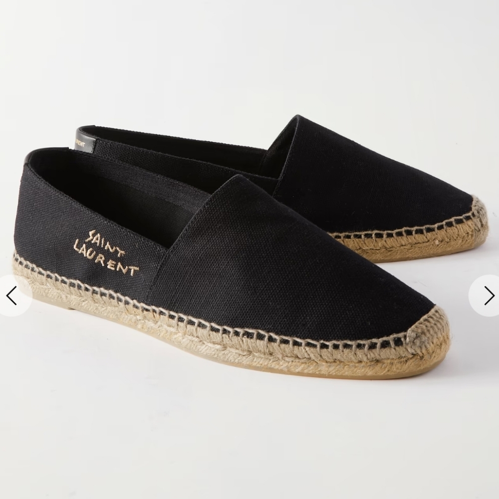 Saint Laurent Black Espadrilles